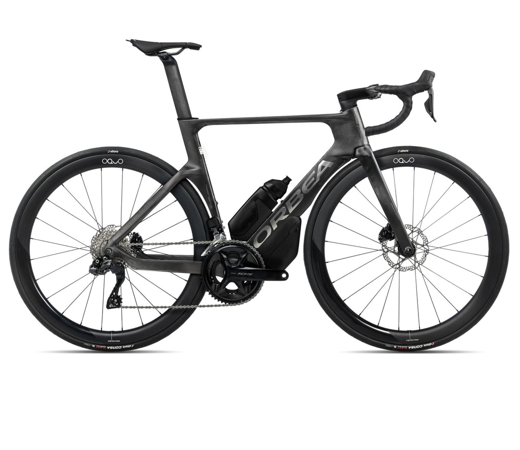 2025 Orbea ORCA AERO M35iLTD PWR Racing ROAD BIKE - 49cm, Carbon Raw-Titanium (Matte)