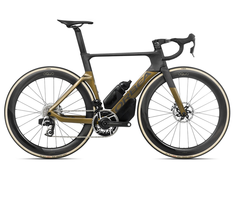 2025 Orbea ORCA AERO M11eLTD Racing ROAD BIKE - 47cm, Olive Green (Gloss) - Carbon Raw (Matte)