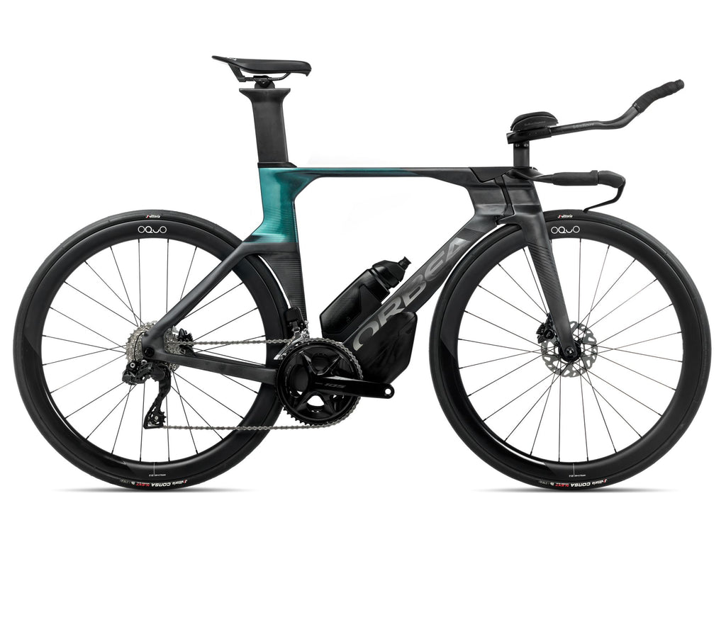 2025 Orbea ORDU M30iLTD Triathlon TRIATHLON BIKE - X-Large, Diamond Carbon View (Matte)-Evasion Green (Gloss)