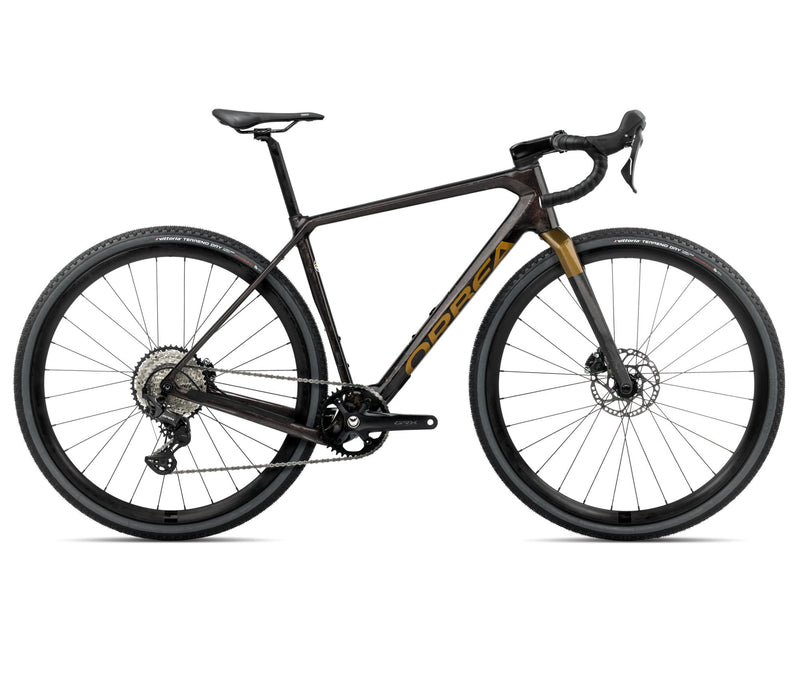 2025 Orbea TERRA M30TEAM 1X Gravel ROAD BIKE - Small, Cosmic Carbon View-Metallic Olive Green (Gloss)