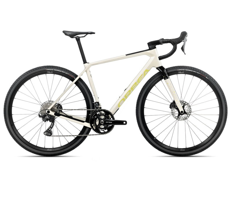 2025 Orbea TERRA M20TEAM Gravel ROAD BIKE - X-Large, Ivory White - Spicy Lime (Gloss)