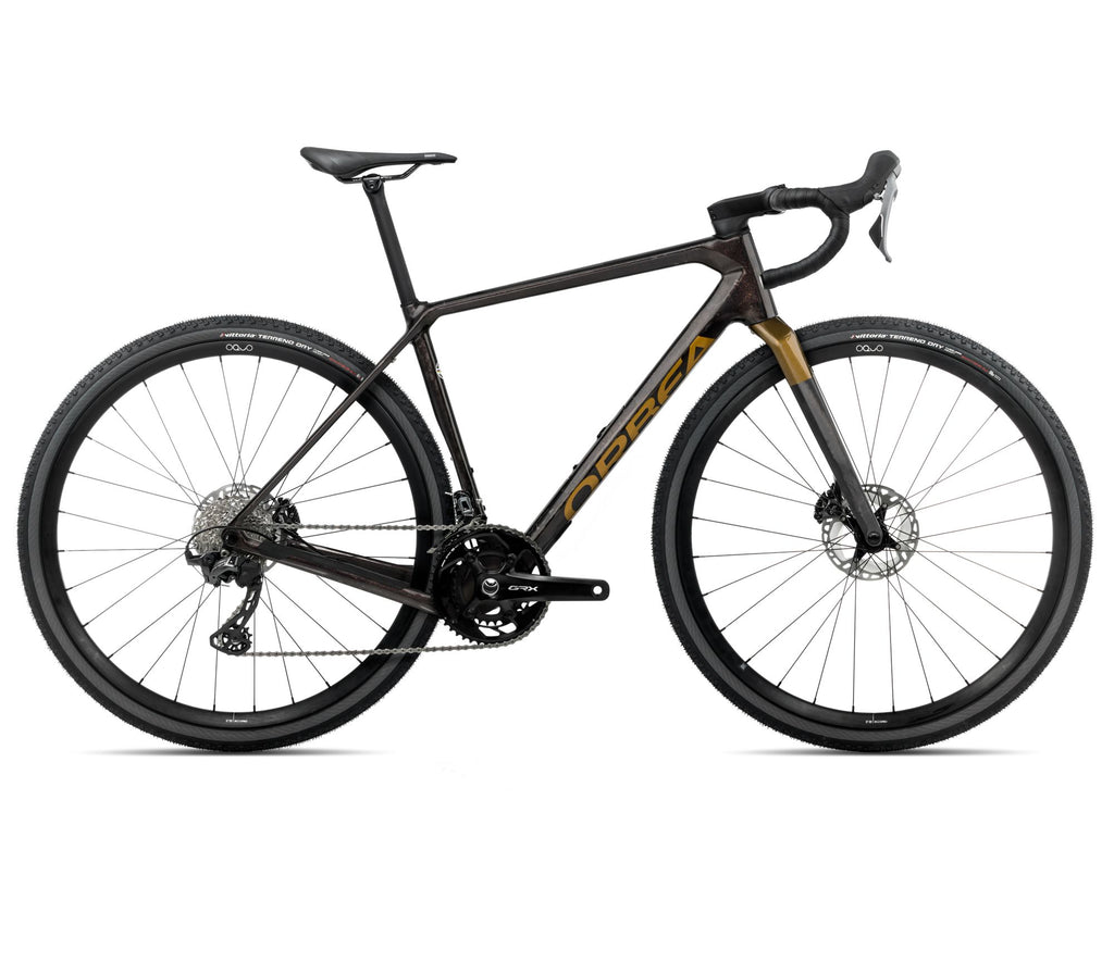 2025 Orbea TERRA M20TEAM Gravel ROAD BIKE - Small, Cosmic Carbon View-Metallic Olive Green (Gloss)