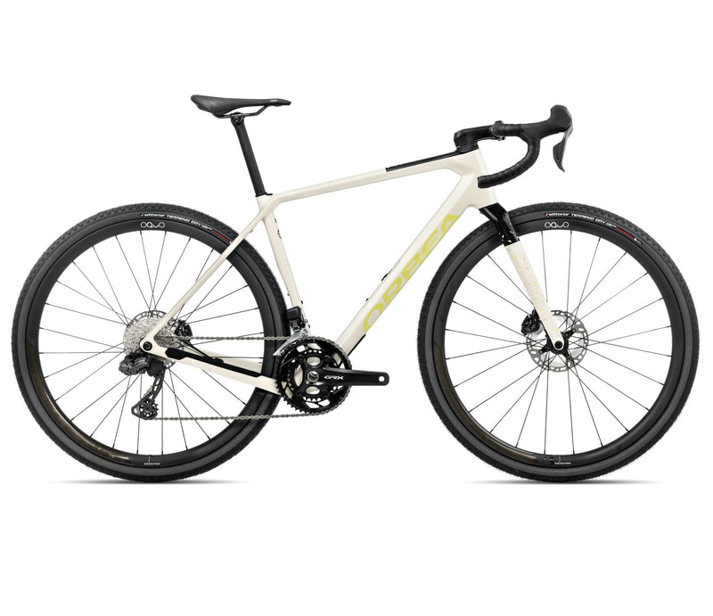 2025 Orbea TERRA M20iTEAM Gravel ROAD BIKE - Large, Ivory White - Spicy Lime (Gloss)