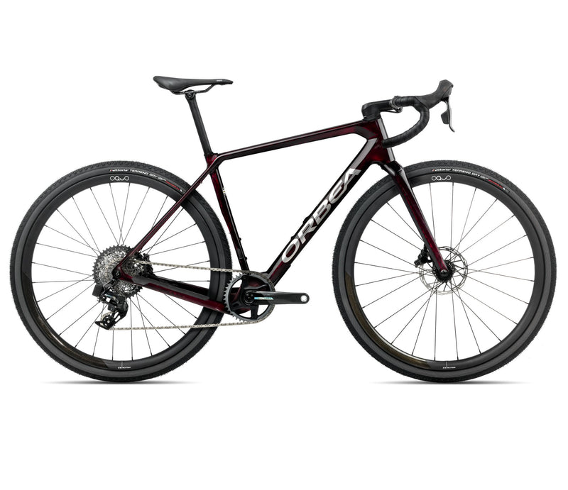 2025 Orbea TERRA M21eTEAM 1X Gravel ROAD BIKE - Small, Wine Red Carbon View (Gloss)