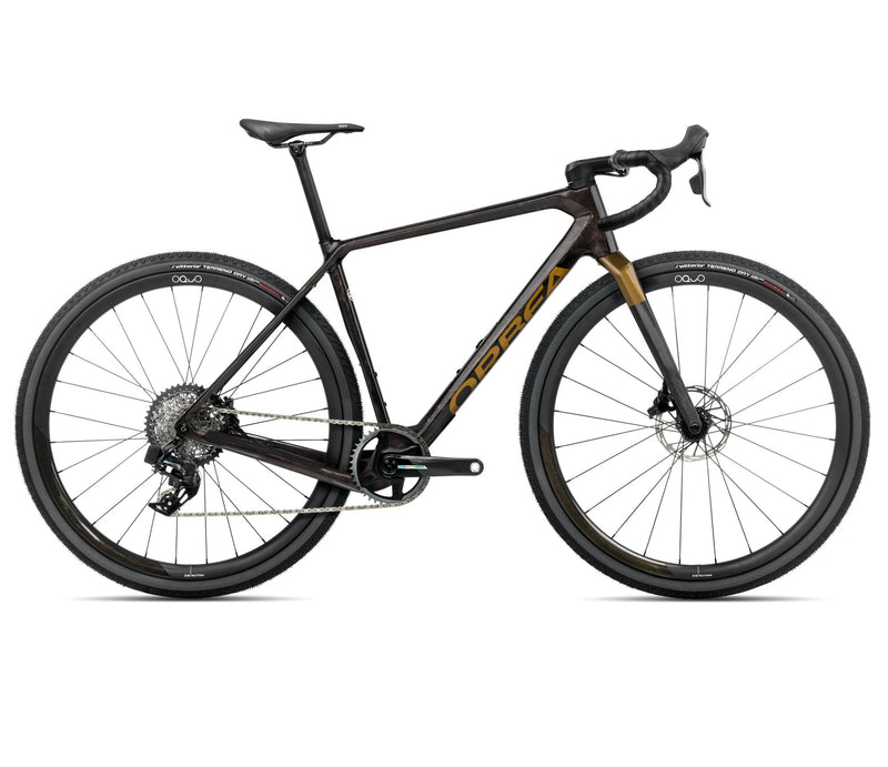 2025 Orbea TERRA M21eTEAM 1X Gravel ROAD BIKE - Large, Cosmic Carbon View-Metallic Olive Green (Gloss)