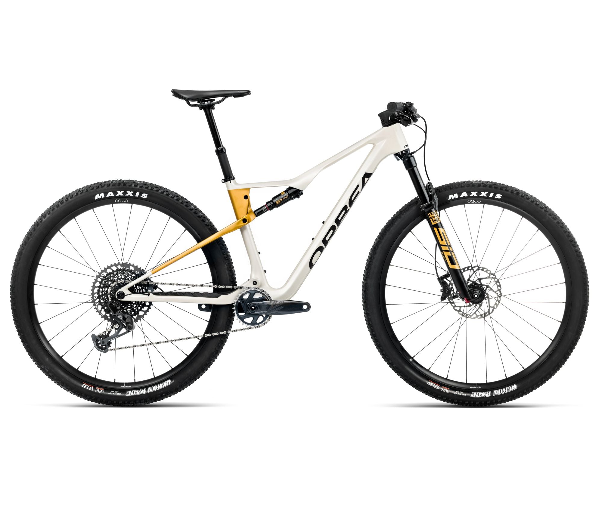 2025 Orbea OIZ M21 XC MTB BIKE - Large, Ivory White (Gloss) - Bumblebee Yellow (Matte)