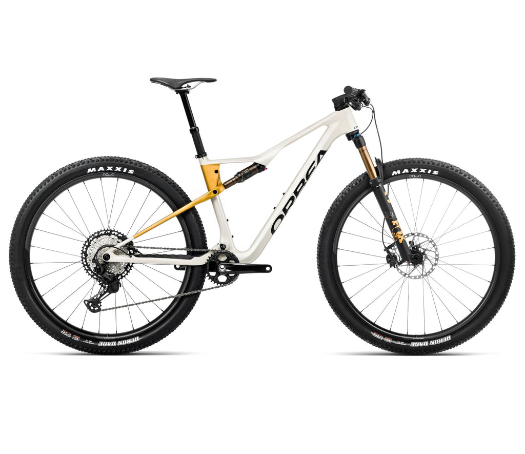 2025 Orbea OIZ M10 XC MTB BIKE - Large, Ivory White (Gloss) - Bumblebee Yellow (Matte)