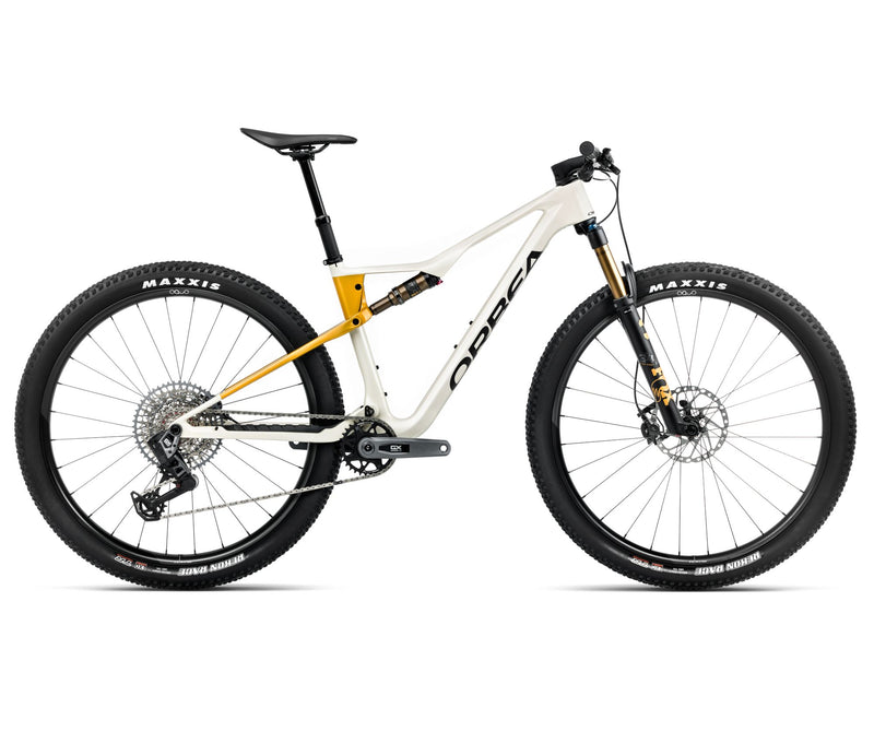 2025 Orbea OIZ M10 AXS XC MTB BIKES - Large, Ivory White (Gloss) - Bumblebee Yellow (Matte)