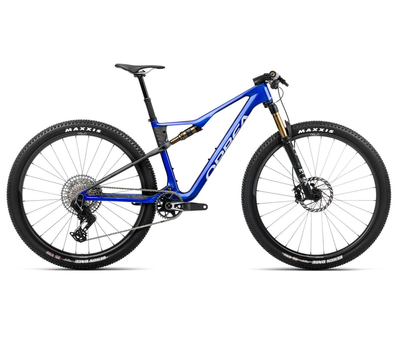 2025 Orbea OIZ M-TEAM AXS XC MTB BIKE - Large, Cobalt Blue (Gloss) - Carbon Raw (Matte)