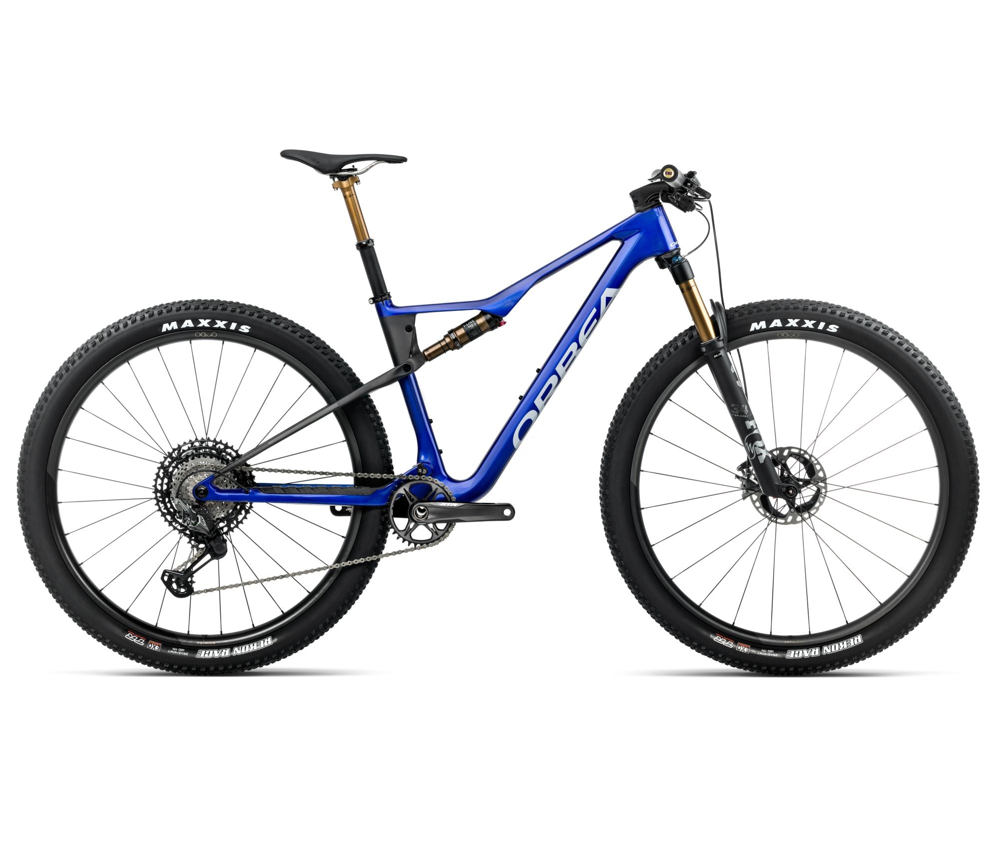 2025 Orbea OIZ M-TEAM FACTORY XC MTB BIKE - Large, Cobalt Blue (Gloss) - Carbon Raw (Matte)