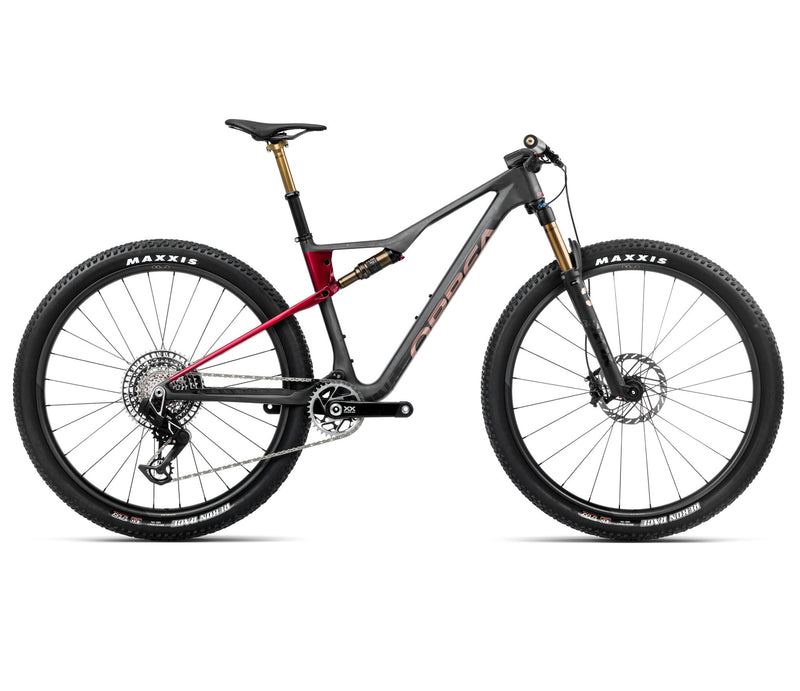 2025 Orbea OIZ M-LTD XC MTB BIKE - Large, Diamond Carbon View (Matte) - Cherry Red (Gloss)