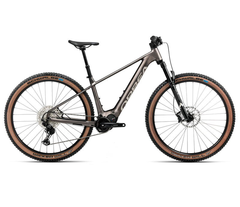 2025 Orbea URRUN 10 20mph Hardtail MTB E-BIKES - Large, Magnetic Bronze (Matte) - Silver (Gloss)