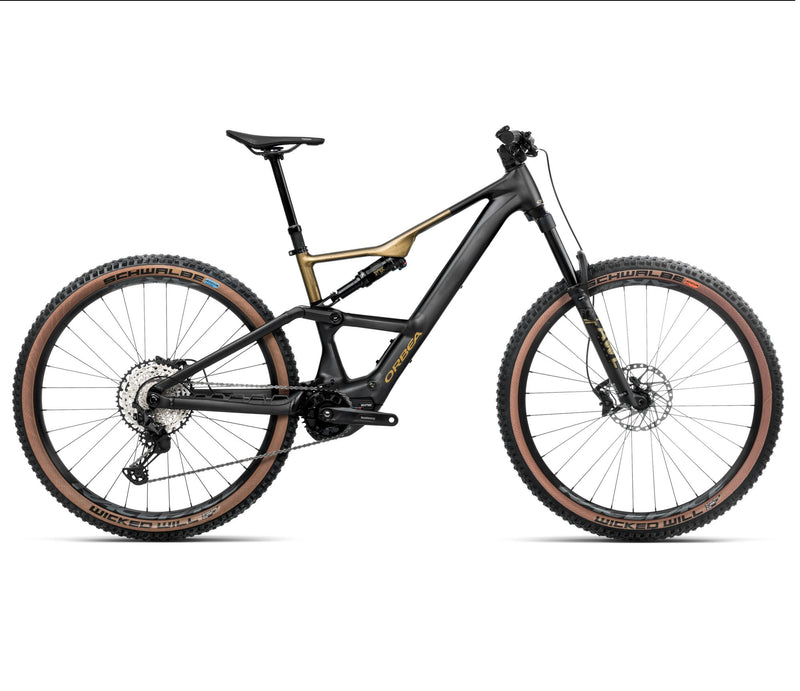 2025 Orbea RISE SL H20 20mph Trail MTB E-BIKES - Large, Diamond Black-Splash Olive Green (Matte)