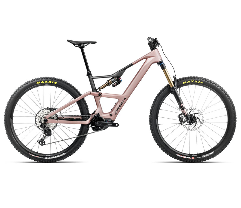 2025 Orbea RISE LT M10 420W 20mph Trail MTB E-BIKES - Large, Desert Rose - Carbon Raw (Matte)