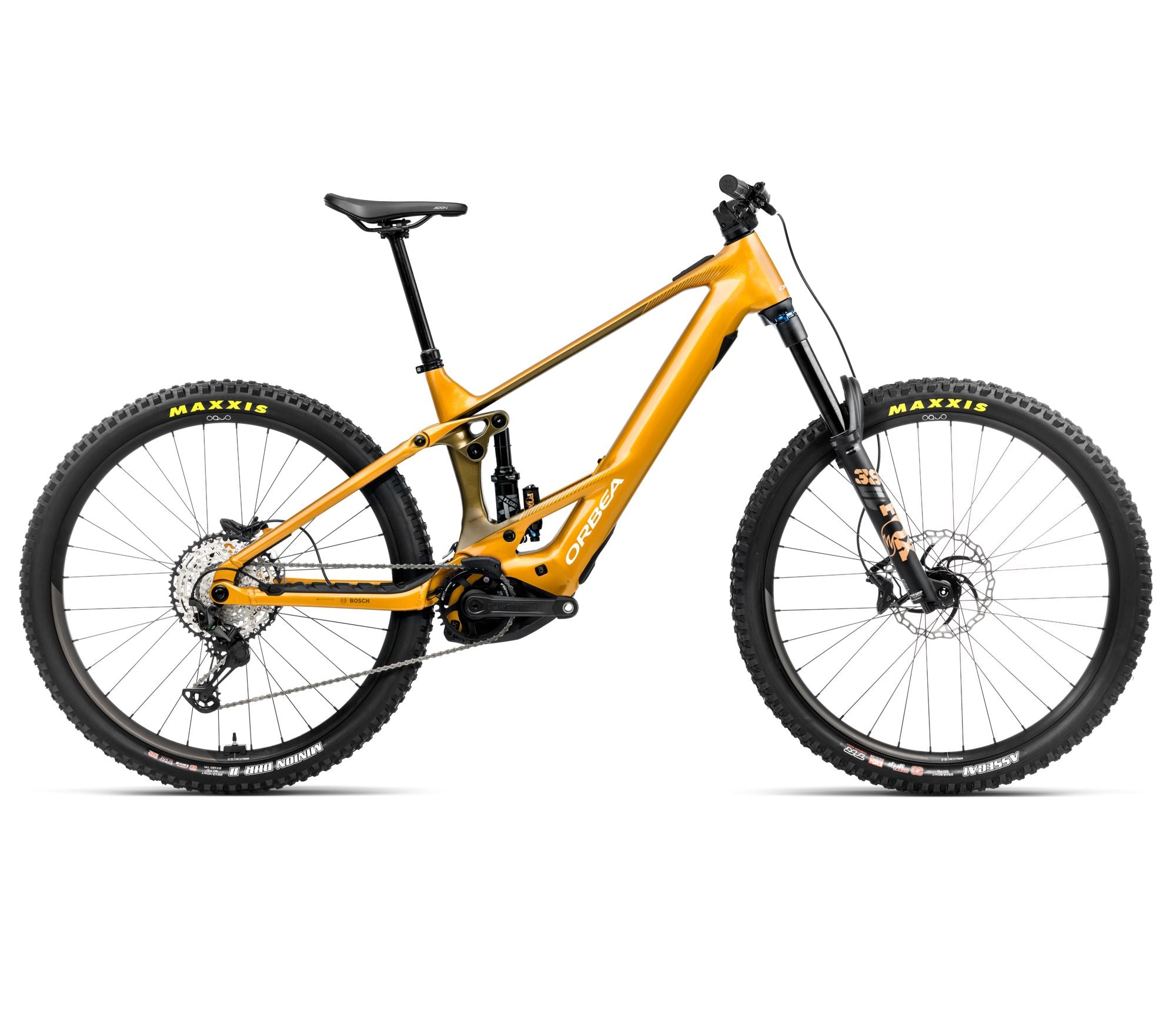 2025 Orbea WILD H10 20mph Enduro MTB E-BIKES - Large, Bumblebee Yellow-Metallic Olive Green (Gloss)