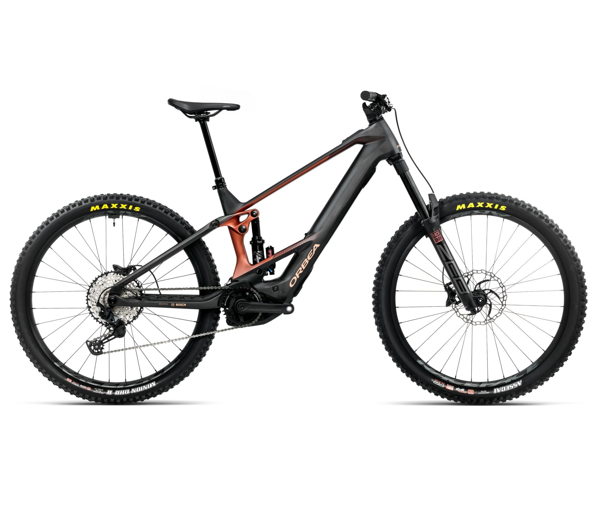 2025 Orbea WILD M20 20mph Enduro MTB E-BIKES - Large, Diamond Carbon View (Matte) - Mars Red (Gloss)