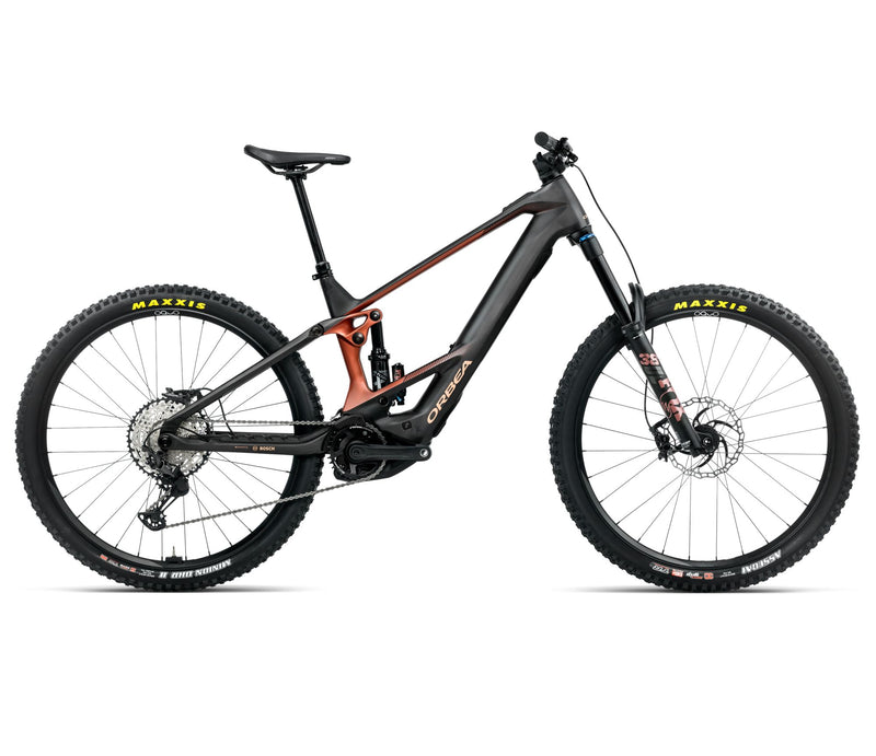 2025 Orbea WILD M10 20mph Enduro MTB E-BIKES - X-Large, Diamond Carbon View (Matte) - Mars Red (Gloss)