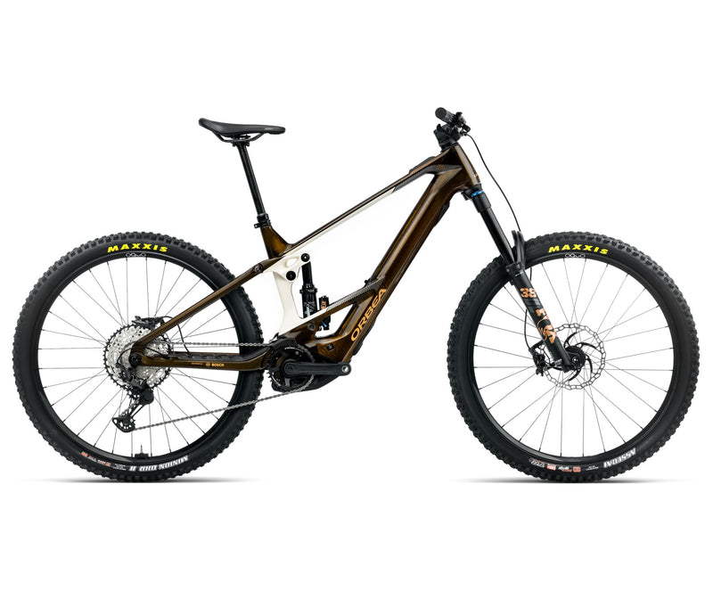 2025 Orbea WILD M10 20mph Enduro MTB E-BIKES - Large, Caramel Carbon View (Gloss) - Cream White (Matte)