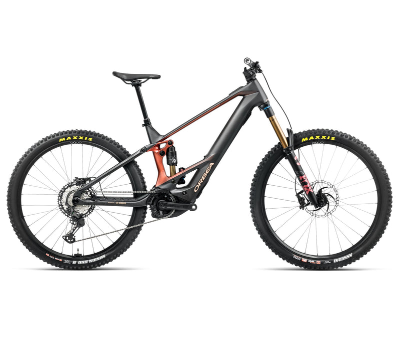 2025 Orbea WILD M-TEAM 20mph Enduro MTB E-BIKES - Large, Diamond Carbon View (Matte) - Mars Red (Gloss)