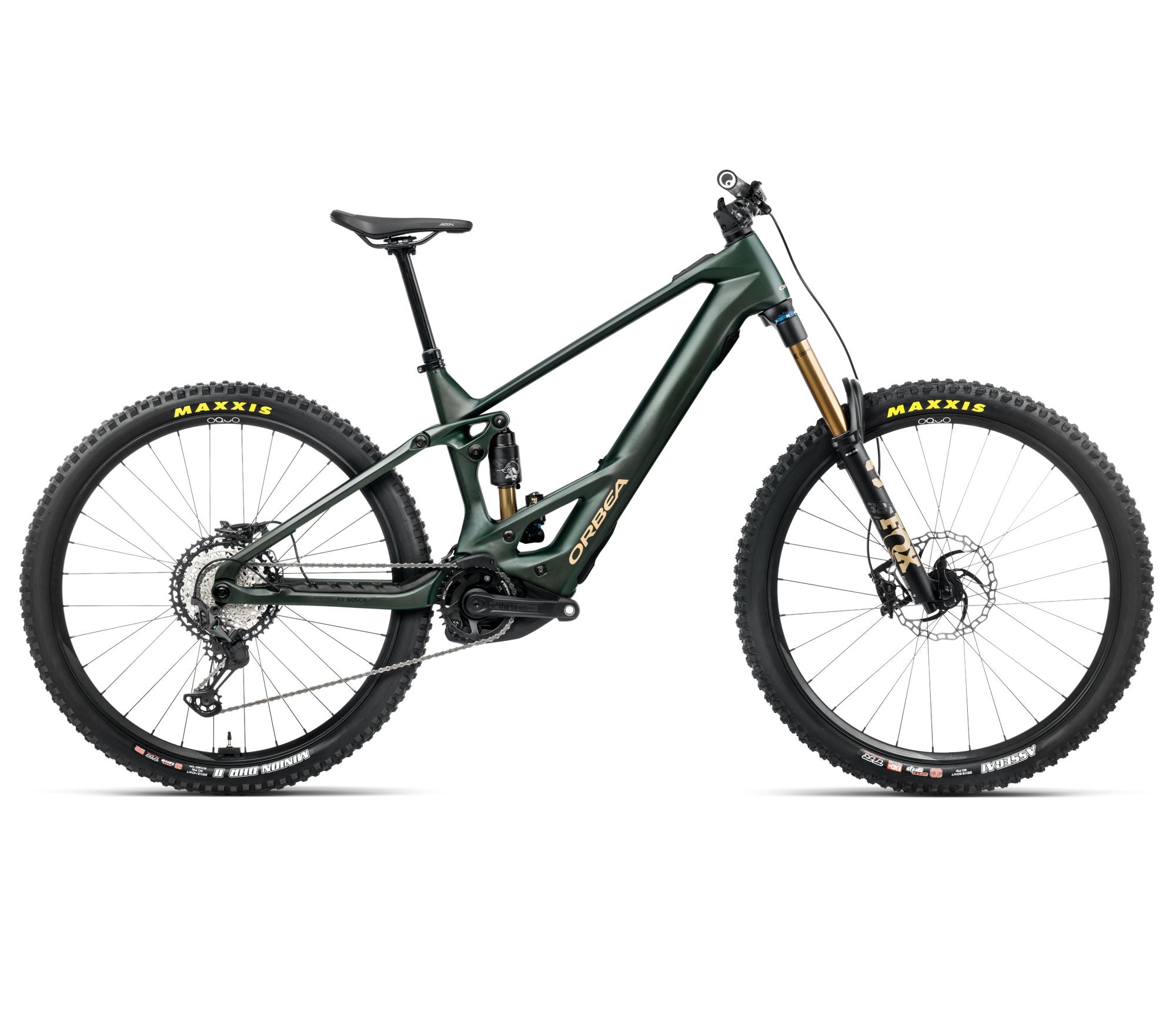 2025 Orbea WILD M-TEAM 20mph Enduro MTB E-BIKES - Large, Forest Green Carbon View (Matte)