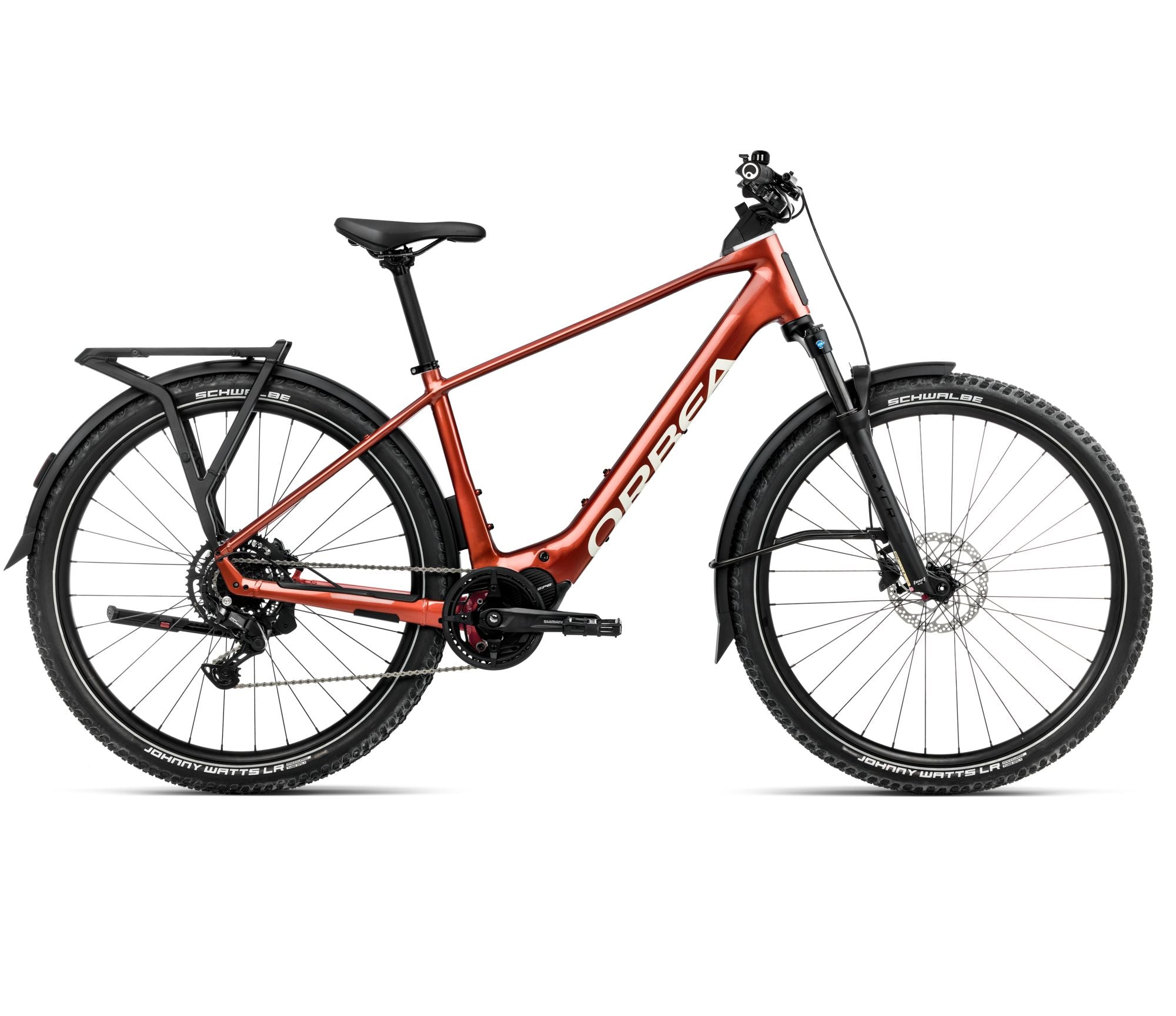 2025 Orbea KEMEN ADV 30 20mph All Terrain URBAN E-BIKES - Large, Mars Red - Ivory White (Gloss)