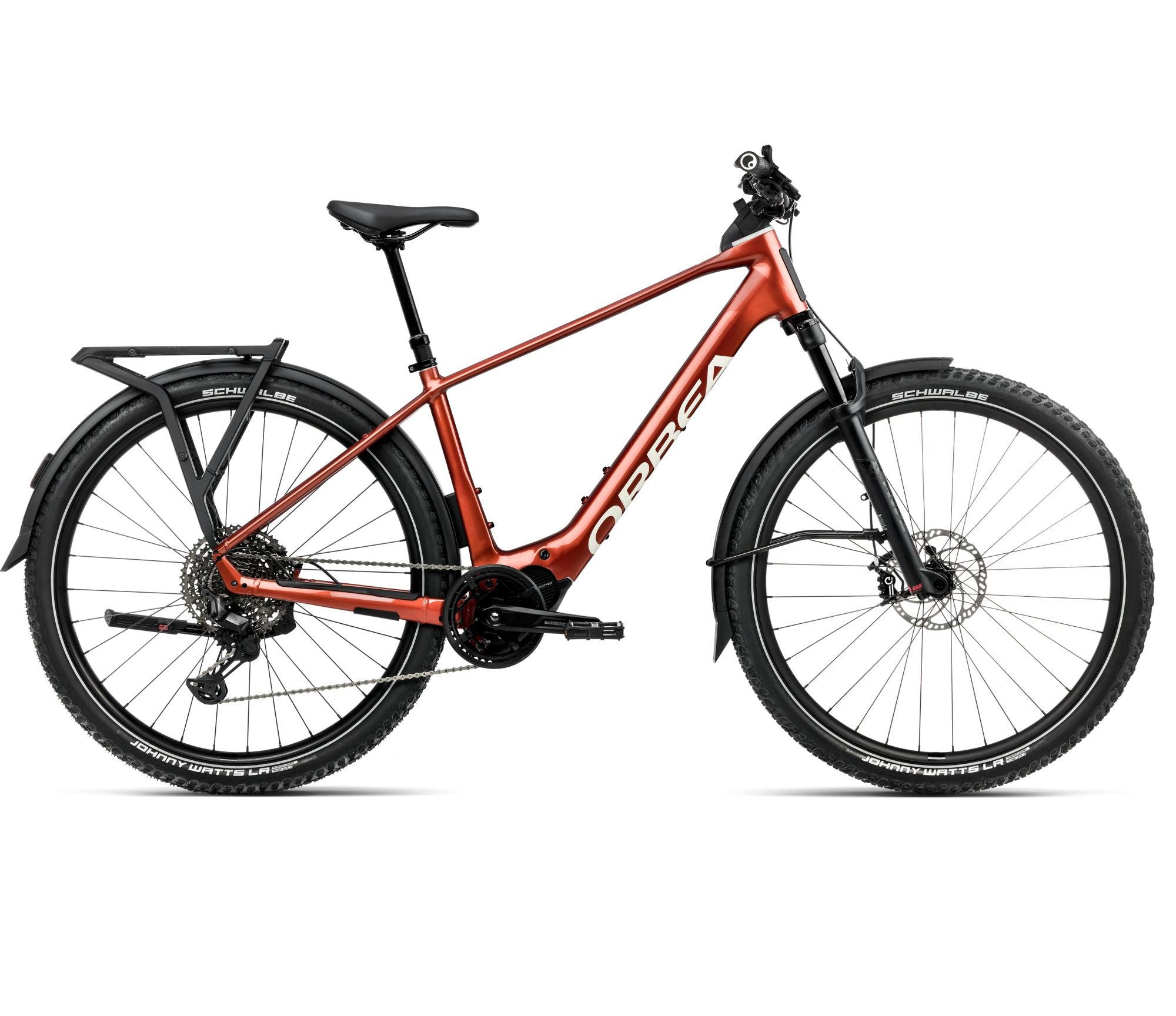 2025 Orbea KEMEN ADV 10 20mph All Terrain URBAN E-BIKES - Large, Mars Red - Ivory White (Gloss)