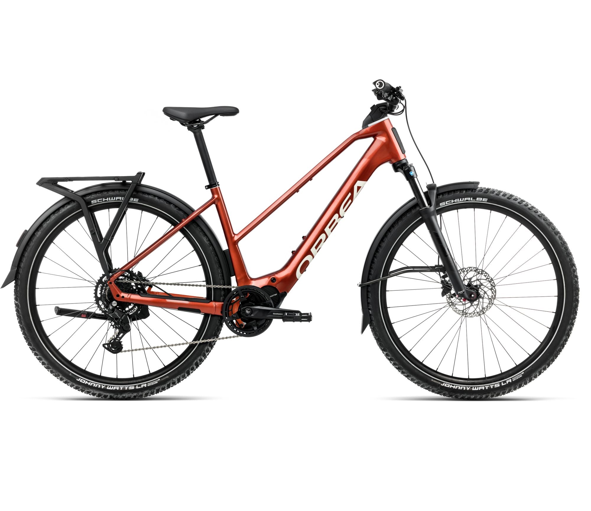 2025 Orbea KEMEN ADV 30 MID 20mph All Terrain URBAN E-BIKES - Large, Mars Red - Ivory White (Gloss)