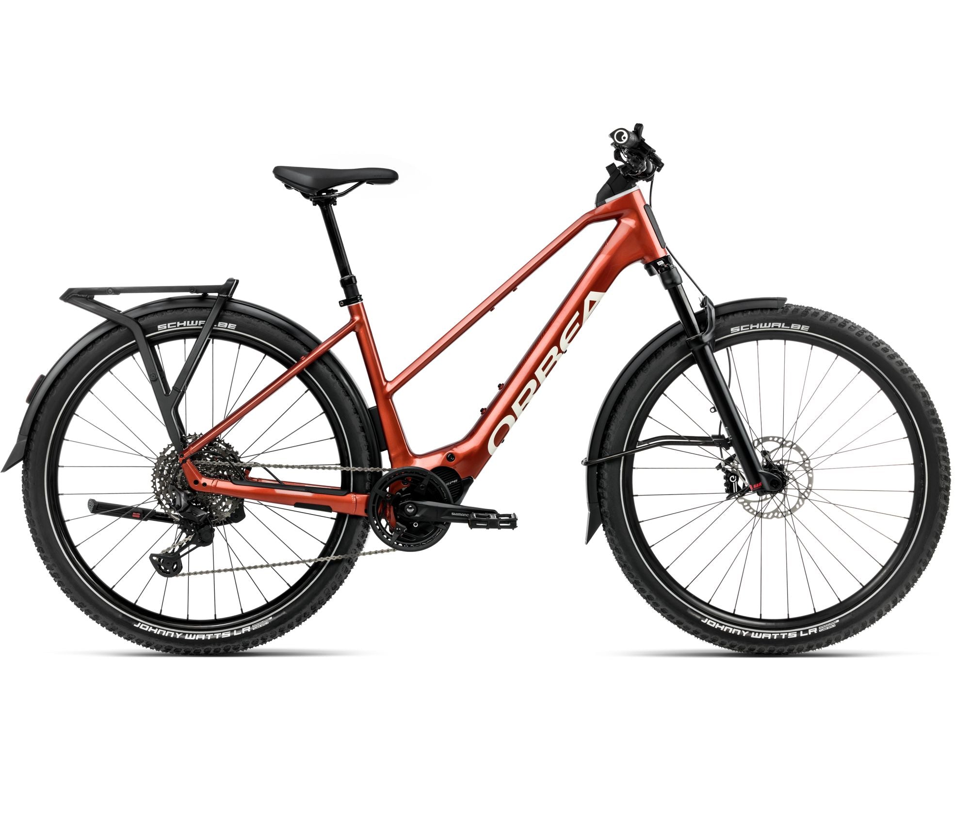 2025 Orbea KEMEN ADV 10 MID 20mph All Terrain URBAN E-BIKES - Large, Mars Red - Ivory White (Gloss)