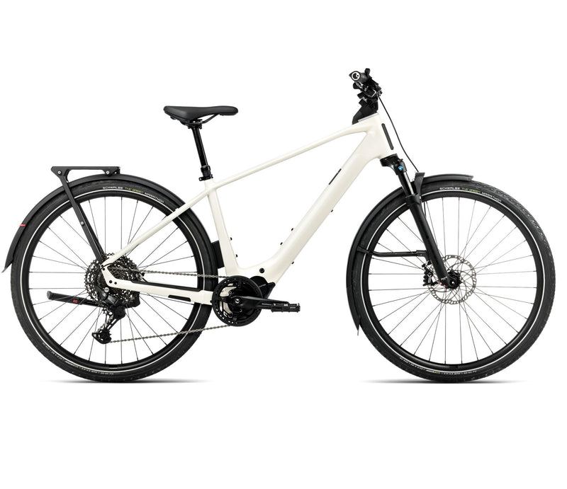 2025 Orbea KEMEN TOUR 10 20mph Touring URBAN E-BIKES - Large, Ivory White (Gloss)