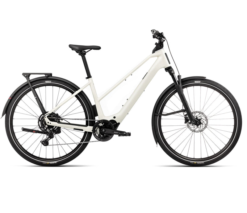 2025 Orbea KEMEN TOUR 30 MID 20mph Touring URBAN E-BIKES - Large, Ivory White (Gloss)