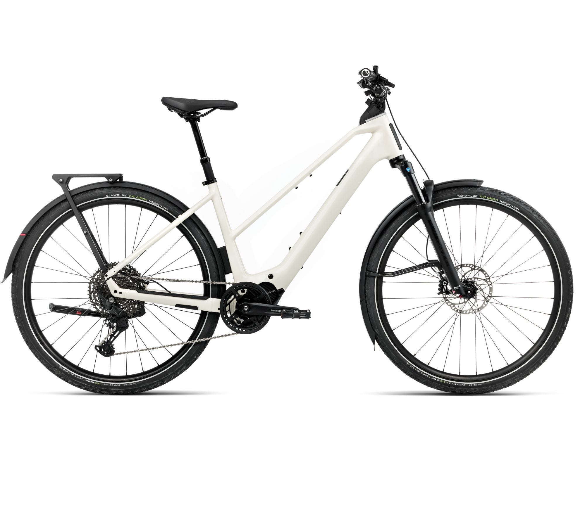 2025 Orbea KEMEN TOUR 10 MID 20mph Touring URBAN E-BIKES - Large, Ivory White (Gloss)