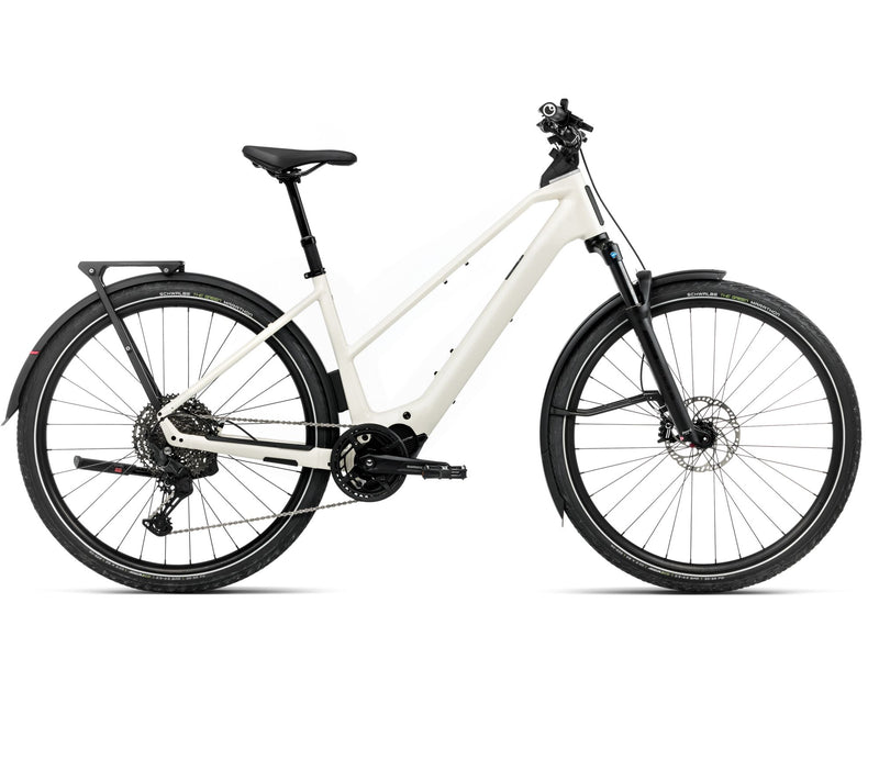 2025 Orbea KEMEN TOUR 10 MID 20mph Touring URBAN E-BIKES - Large, Ivory White (Gloss)