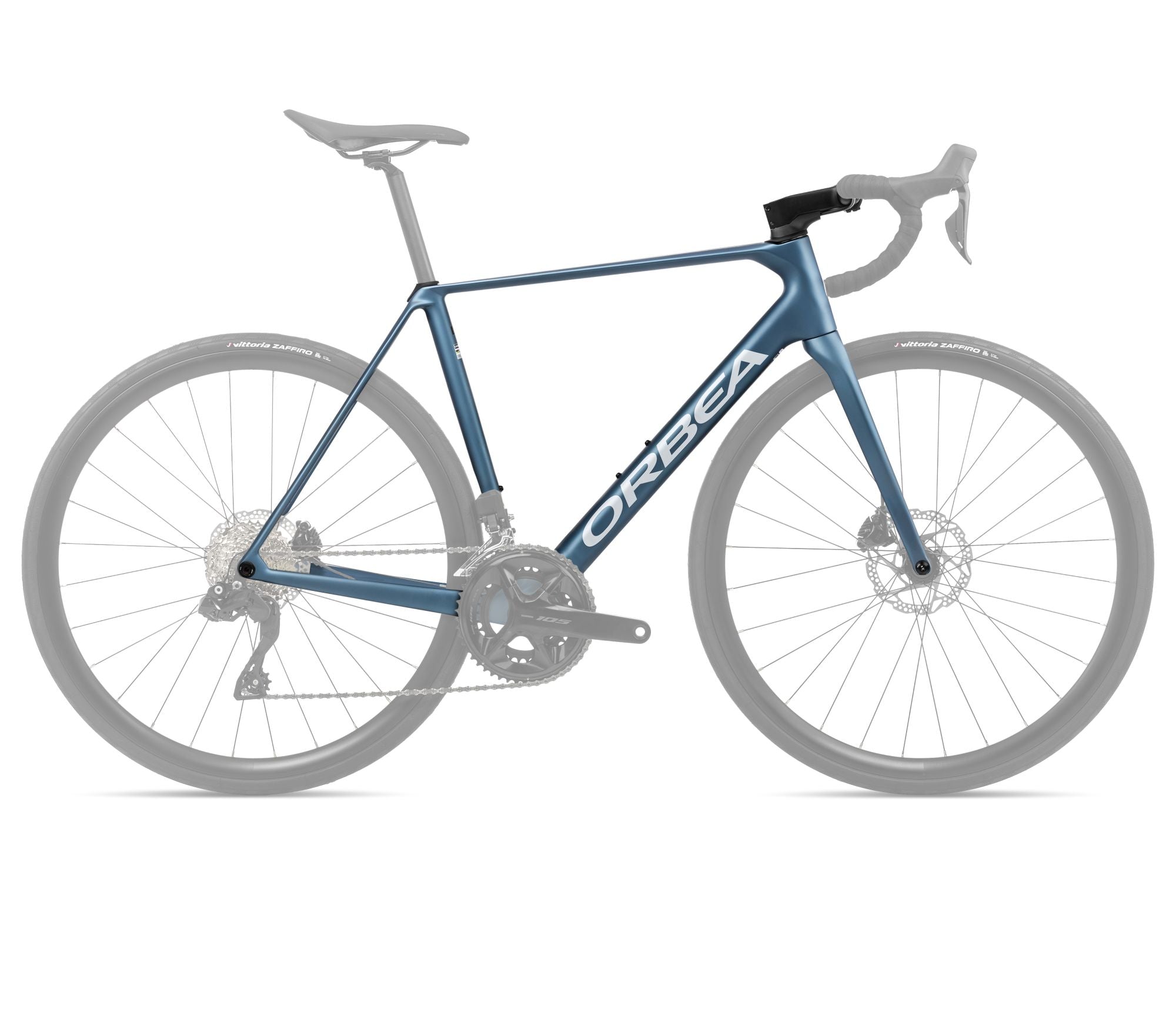 2025 Orbea ORCA OMR Racing Road Frame - 47cm, Slate Blue-Halo Silver (Matte)