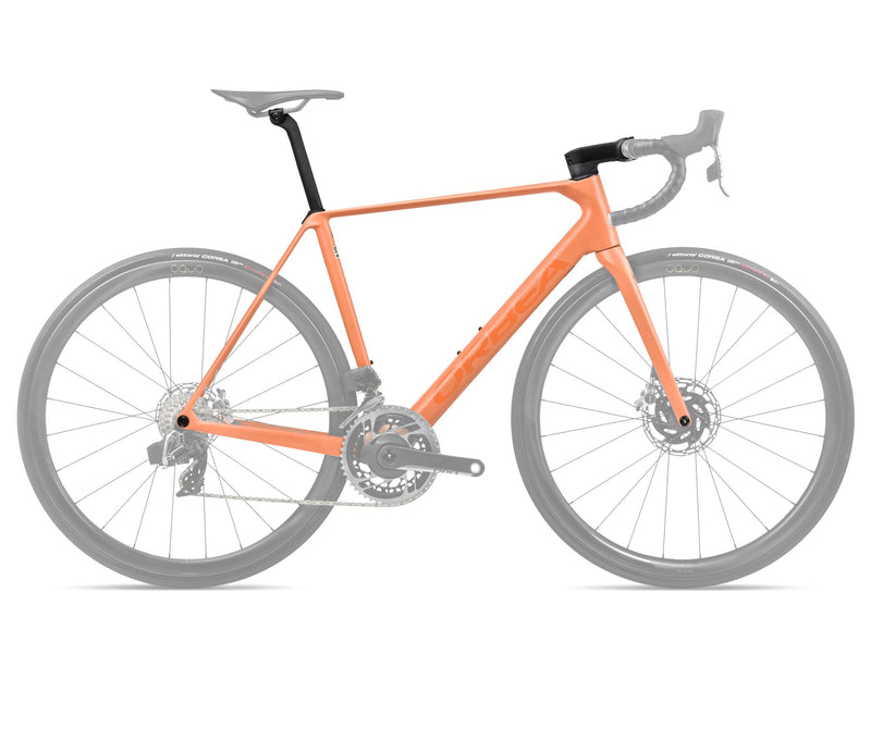 2025 Orbea ORCA OMX Racing Road Frame - 47cm, Orange Cloud (Matte) - Stone Blue (Matte-Gloss)