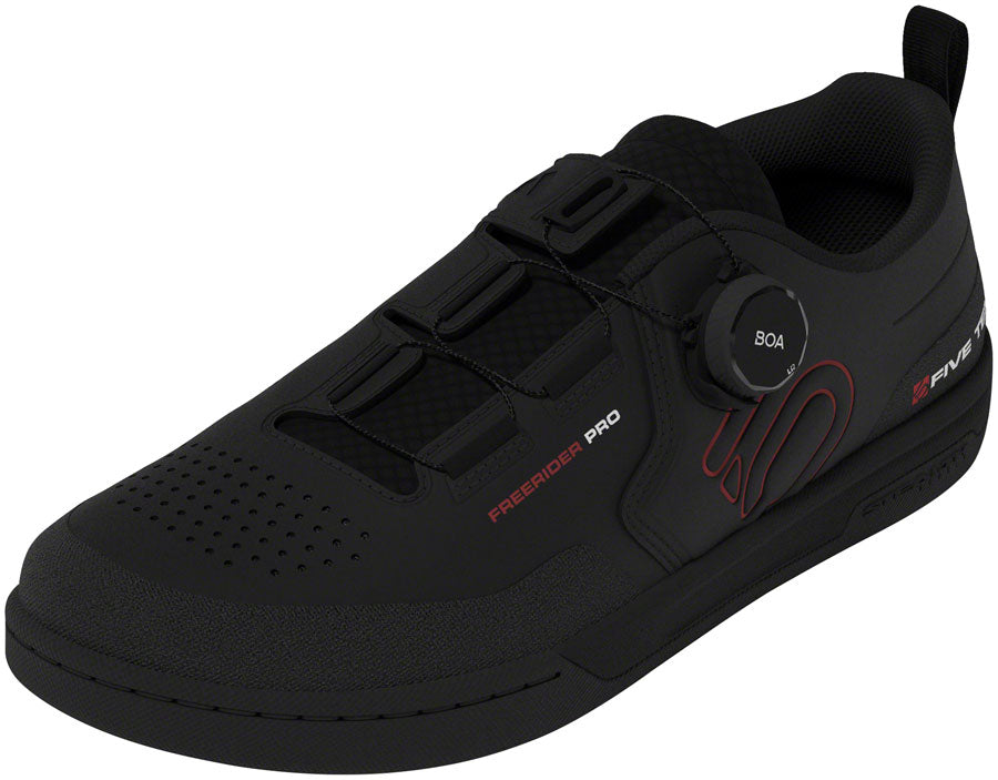 Five Ten Freerider Pro BOA Flat Shoes - Mens Core Black/Red/FTWR White 6