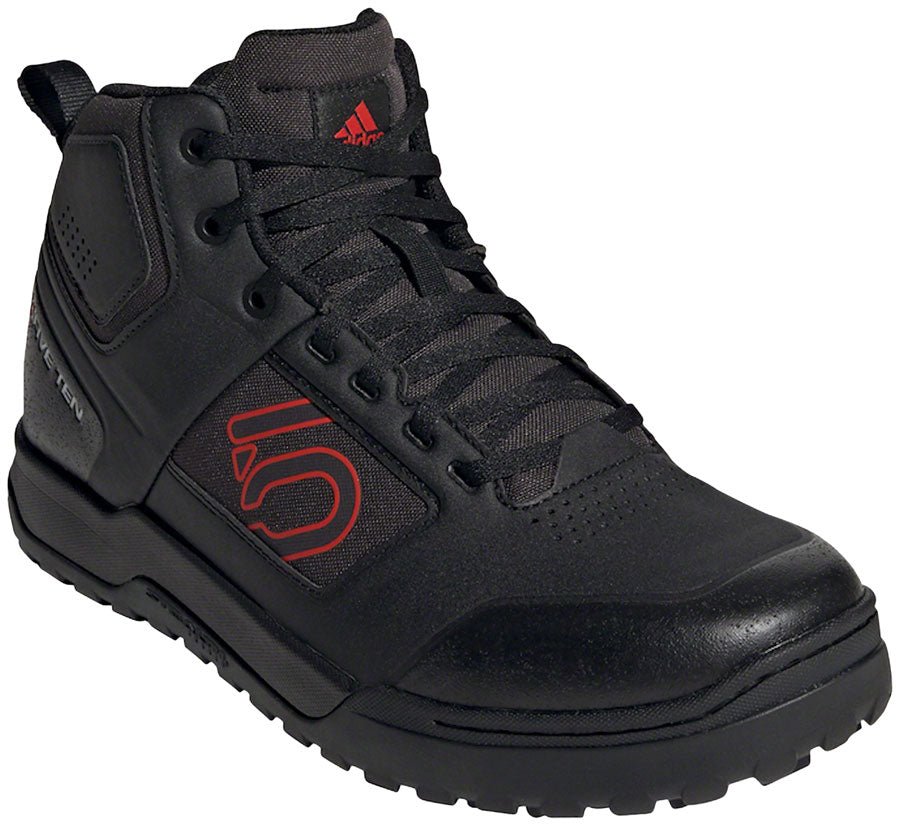 Five Ten Impact Pro Mid Flat Shoes  -  Mens Core Black/Red/Core Black 7