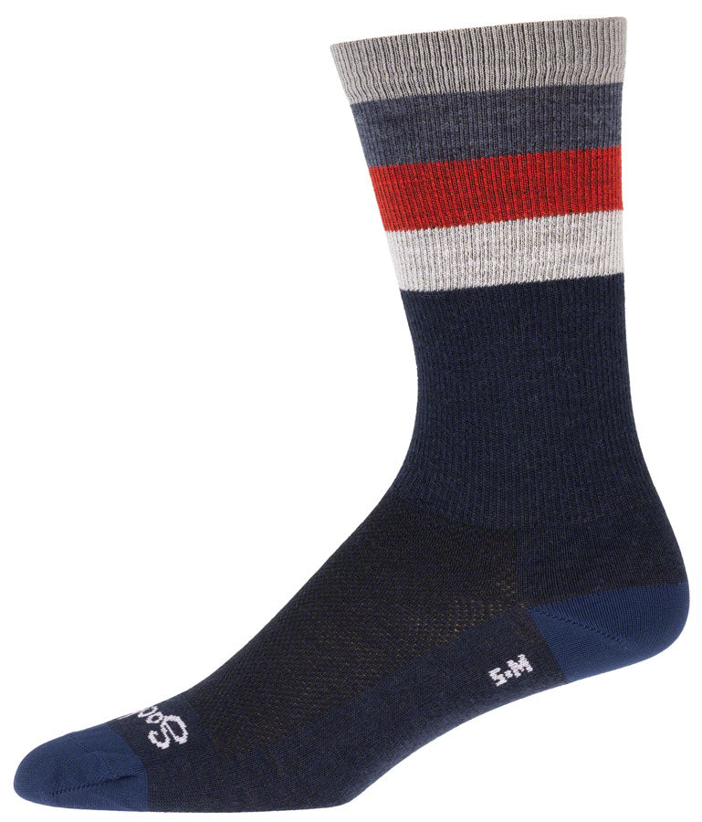 Salsa Arctica Wool Socks - Denim w/Stripes Small/Medium