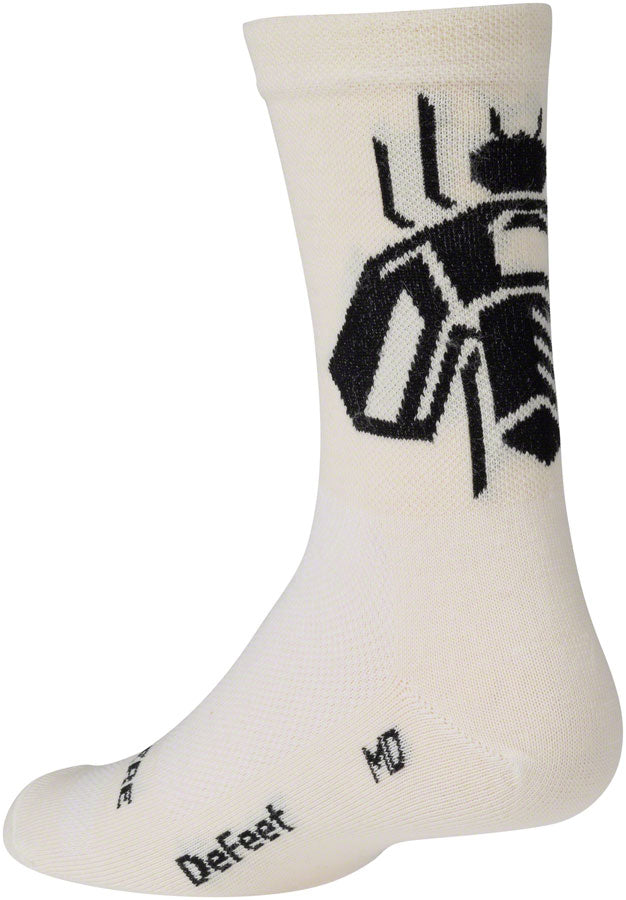 Surly Wingnut Wool Sock - 5" Natural/Black Medium