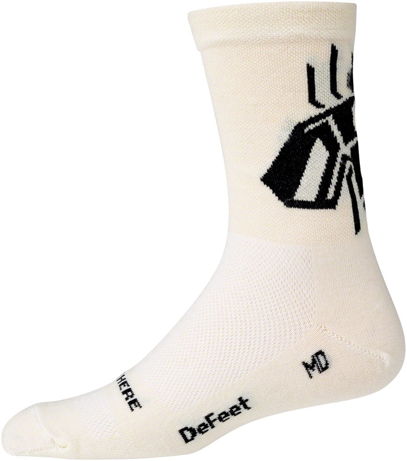 Surly Wingnut Wool Sock - 5" Natural/Black Small