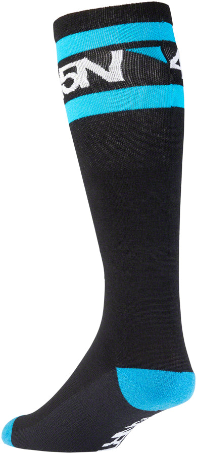 45N Midweight SuperSport Knee Sock - 11" Black/Blue Large