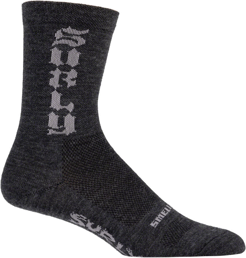 Surly Born to Lose Sock - Charcoal Medium