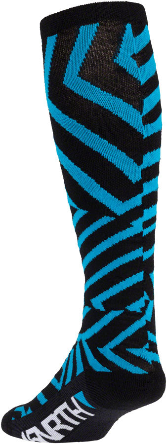 45NRTH Dazzle Midweight Knee Wool Sock - Blue Large