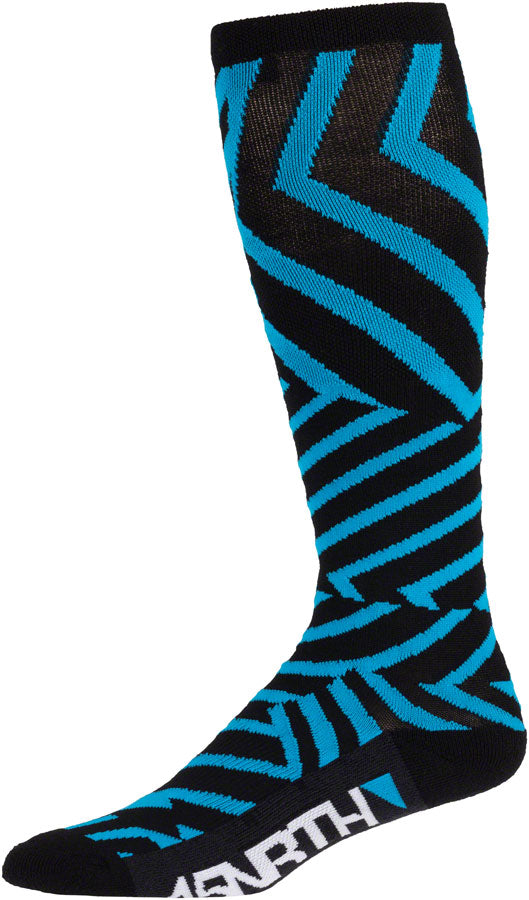 45NRTH Dazzle Midweight Knee Wool Sock - Blue Small