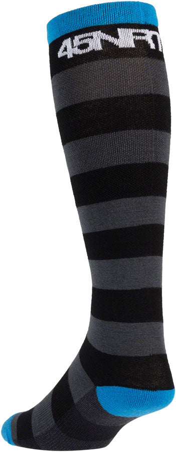 45NRTH Stripe Midweight Knee Wool Sock - Black Small