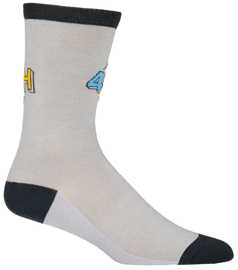 45NRTH Adventure Crew Lightweight Wool Sock - Gray/Dark Blue Small