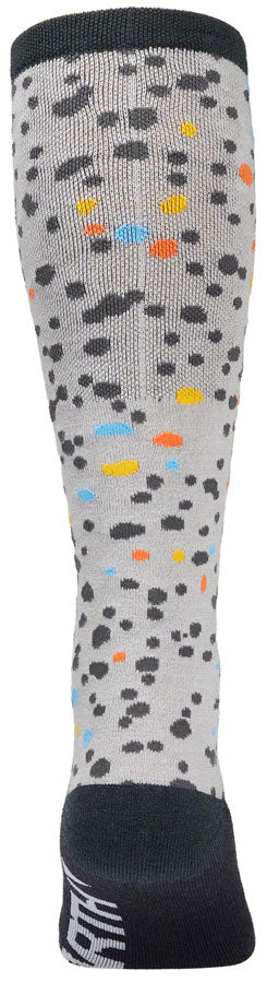 45NRTH Speck Heavyweight Knee High Wool Sock - Gray/Dark Blue Small