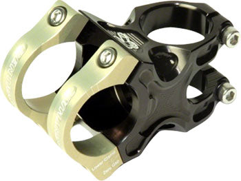 Renthal Apex Stem: 31.8mm Clamp, 1-1/8" Steerer, 50mm Length, +/- 6 degree, Black/Gold - Open Box, New