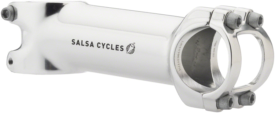 Salsa Guide Stem - 100mm 31.8 clamp +/-6 1 1/8" Aluminum Silver