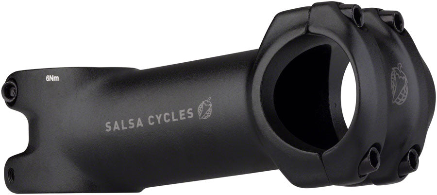 Salsa Guide Stem - 90mm 31.8 Clamp +/-6 1 1/8" Aluminum Black