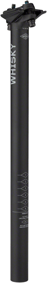 WHISKY No.7 Alloy Seatpost - 27.2 x 400mm 0mm Offset Matte Black